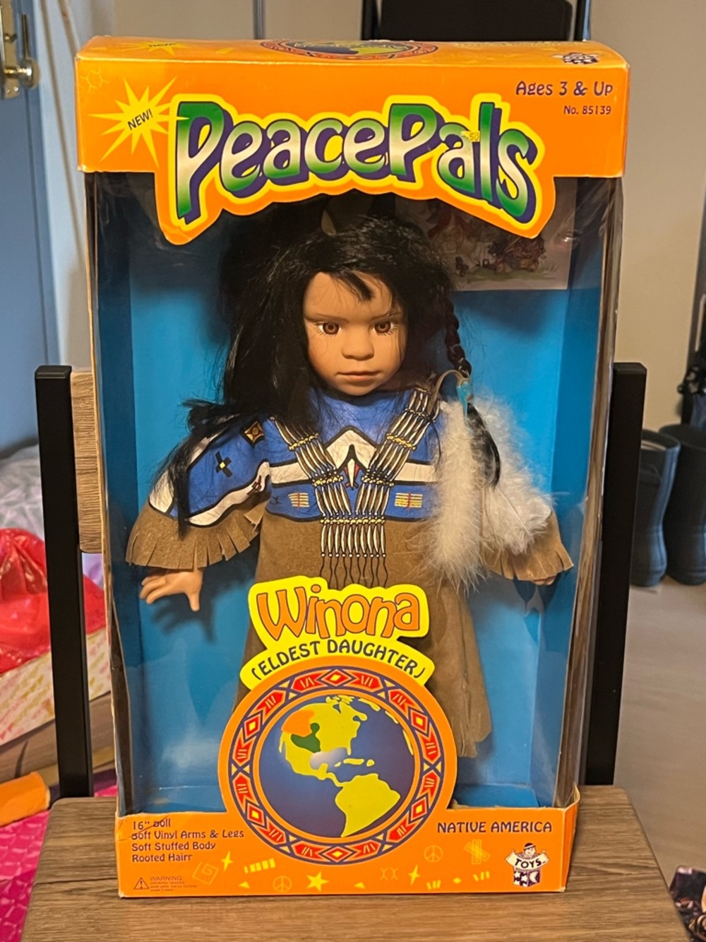 PeacePals Winona Doll - Brown & Blue Outfit
